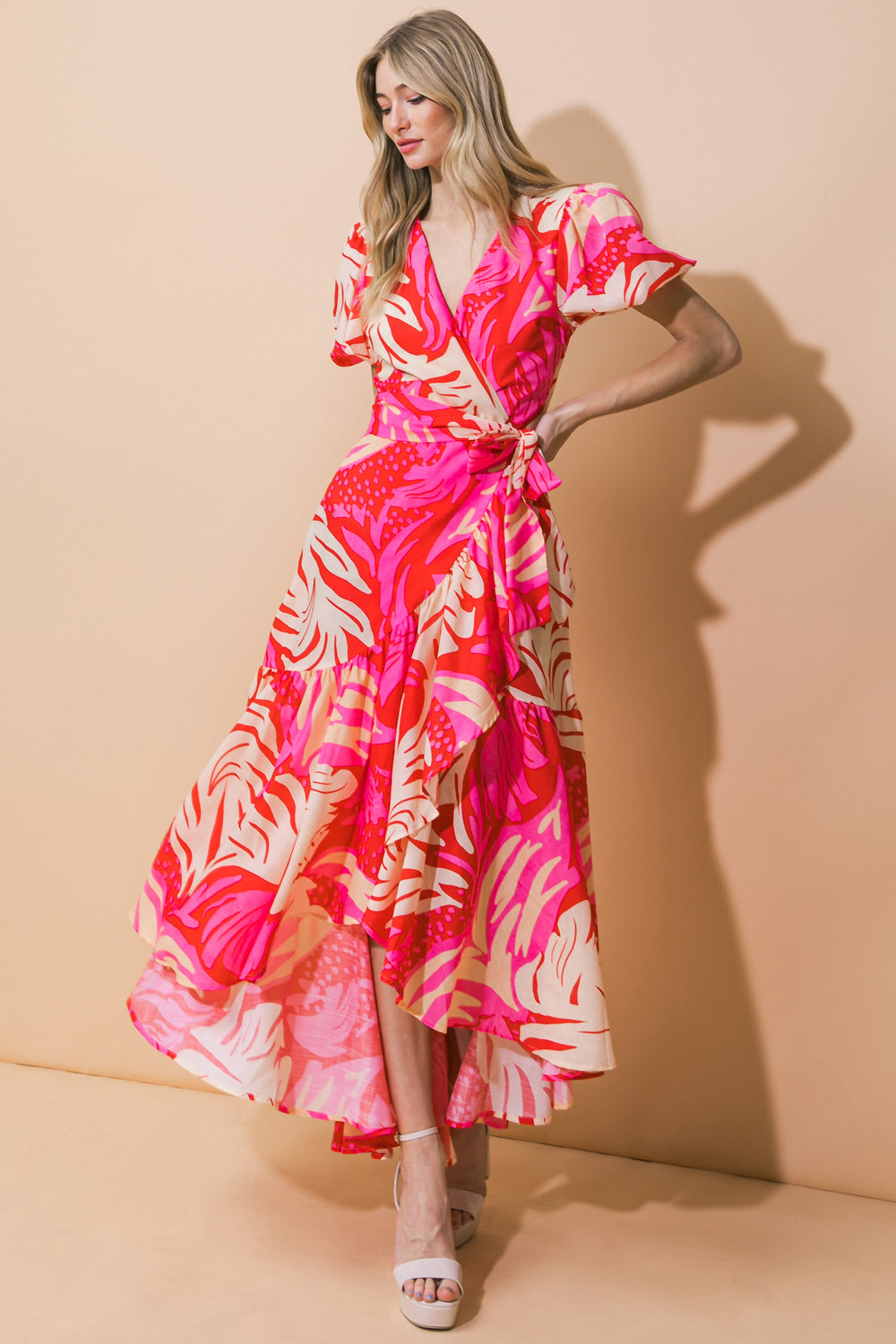 STUNNING SIGNIFICANCE WOVEN MAXI DRESS Flying Tomato